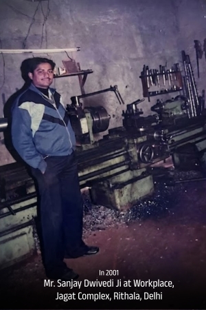 Founder with Mr. Sanjay Dwivedi Ji in 1994